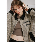 Unisex Jacket Retro Loose Lapels Couple Spring and Autumn Jacket